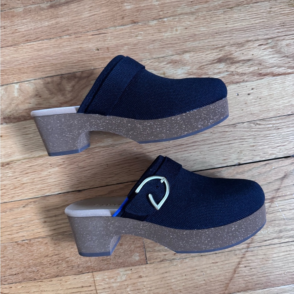 Cole Haan Stylish Black Platform Clogs